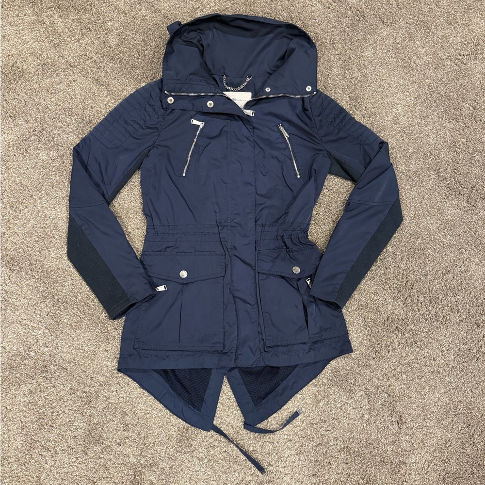 BCBGeneration - Navy Blue Hooded Utility Jacket, size XS